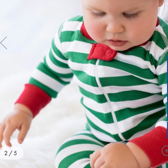 Hanna Andersson Other - EUC Hanna Andersson striped baby zip sleeper pajamas in organic cotton. 6-12m.